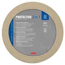 Lenkradbezug Lampa Protector 2 in 1, Elastischer - Beige