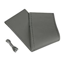 Standard, capa de volante em couro - L - Ø 37/39 cm - Cinza