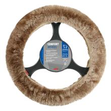 Volant Lampa Comfort Wheel, Élastique en véritable fourrure - Naturel - Ø 36-42 cm