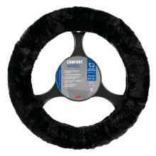 Volant Lampa Comfort Wheel, en véritable fourrure élastique -Noir - Ø 36-42 cm