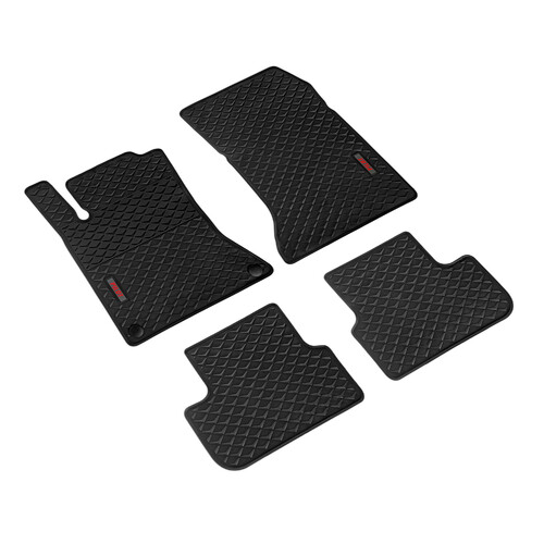 Pilot, Set Maßgefertigte Matten aus Öko-Gummi - kompatibel für Mercedes CLA 4p (02/13>04/19) - Mercedes CLA Shooting Brake (03/13>07/19) - Mercedes Classe A 5p (10/12>05/18) - Mercedes Classe B (10/11>01/19) - Mercedes GLA (03/14>03/20)