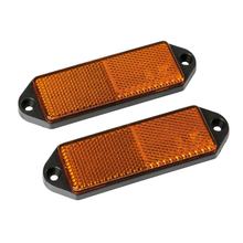 Réflecteurs arrière rectangulaires - 90x35 mm - Orange