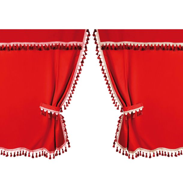 Curtains Lampa for High-Cab Trucks - Red