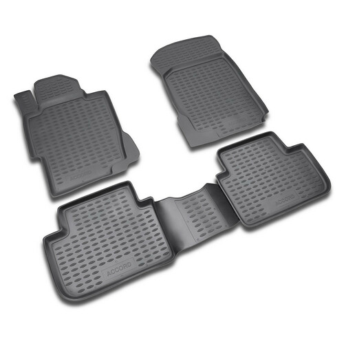 Custom-fit TPE Floor Mats - compatible with Honda Accord 4-door (06/08>09/14) - Honda Accord Tourer (07/08>12/13)