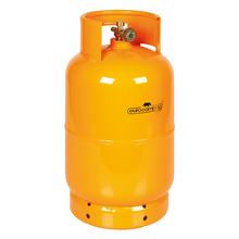 Bombola GPL, uscita verticale del rubinetto del gas, connessione W20 x 1/14" sinistra, filettatura esterna - 5 Kg (12 L)