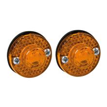 Coppia di luci di contorno 1 LED, 24 V - Arancione