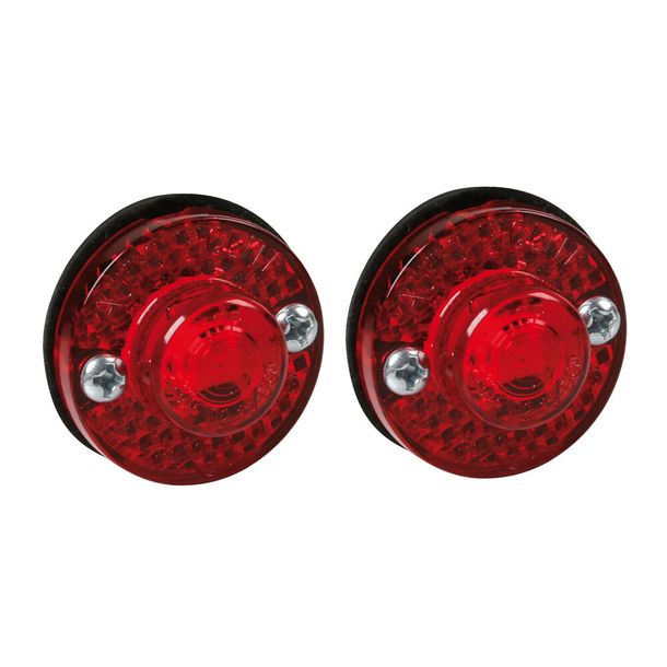 Set van 2 omtreklichten 1 LED, 24 V - Rood