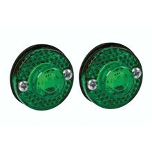 Coppia di luci di contorno 1 LED, 24 V - Verde