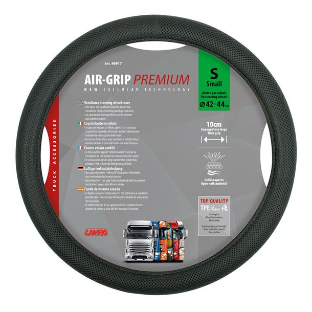 Lenkradbezug Lampa Air-Grip, belüfteter - S - Ø 42/44 cm
