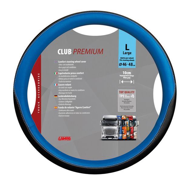Coprivolante Lampa Club, in Skeentex - L - Ø 46/48 cm - Blu