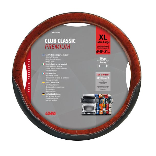 Volante Lampa Club Classic, in Skeentex - XL - Ø 49/51 cm