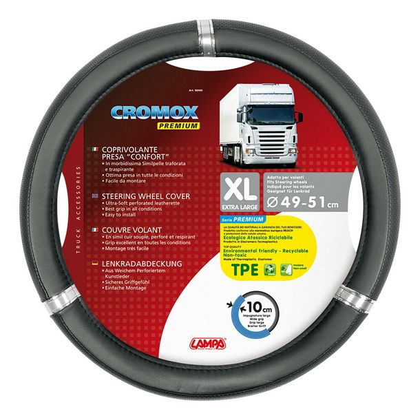 Lenkradbezug Lampa Cromox, aus Skeentex - XL - Ø 49/51 cm