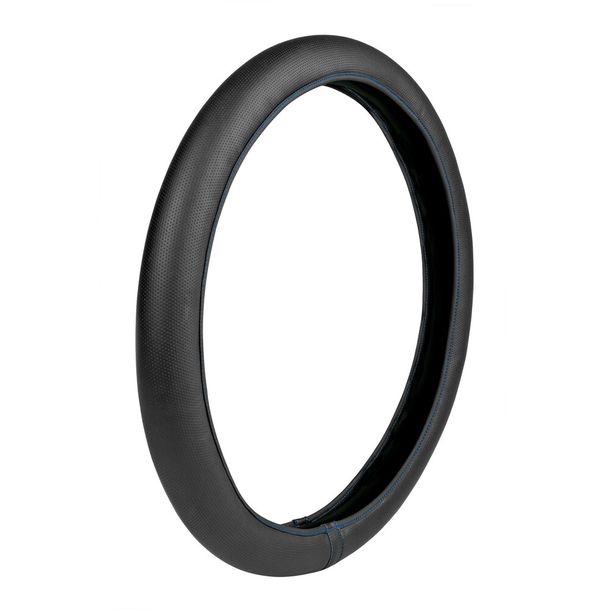 Steering Wheel Cover Lampa Skin-Cover, Elastic from Skeentex - Black/Blue - L - Ø 46/48 cm
