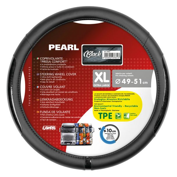 Volant Lampa Pearl Black, en Skeentex - XL - Ø 49/51 cm