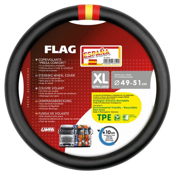 Volant Lampa Flag Spagna, en Skeentex - XL - Ø 49/51 cm