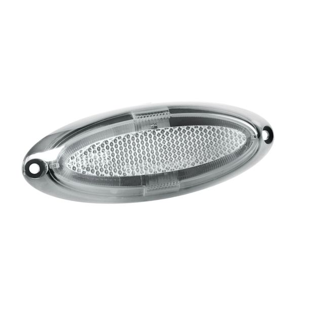Feu clignotant avec 4 LED, montage en surface, 12/24V - Blanc