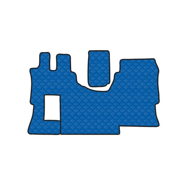 Teppich Lampa aus Skeentex - Blau - kompatibel für Mercedes Actros MP4 (09/11>09/19) wide cab, star trimming - Mercedes Actros MP5 (10/19>) wide cab, star trimming