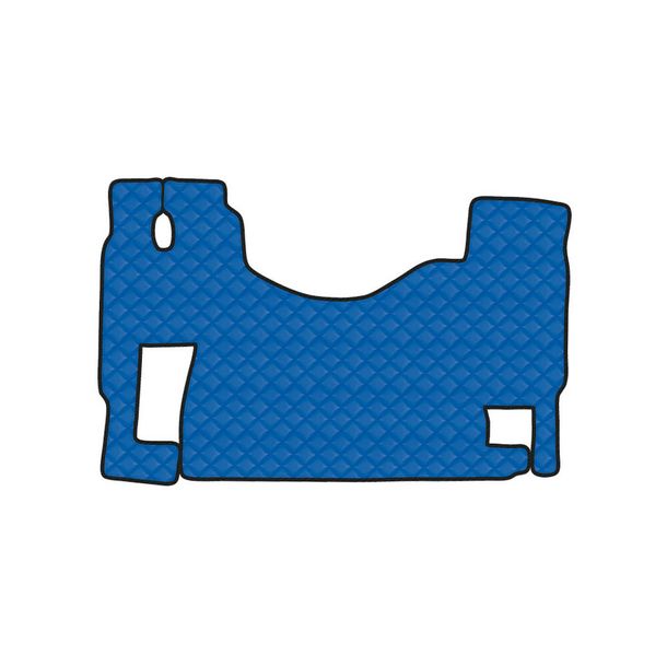 Tapis Lampa en Skeentex - Bleu - compatible pour Mercedes Actros MP2 (04/03>12/08) sans tunnel, siège fixe - Mercedes Actros MP3 (06/08>12/13) sans tunnel, siège fixe