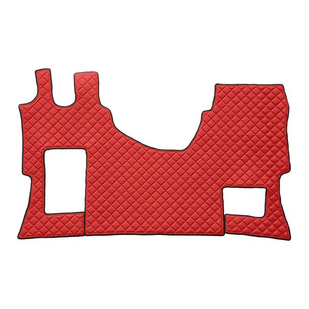 Teppich Lampa aus Skeentex - Rot - kompatibel für Mercedes Actros MP4 (09/11>09/19) wide cab, passenger seat foldable - Mercedes Actros MP5 (10/19>) wide cab, passenger seat foldable