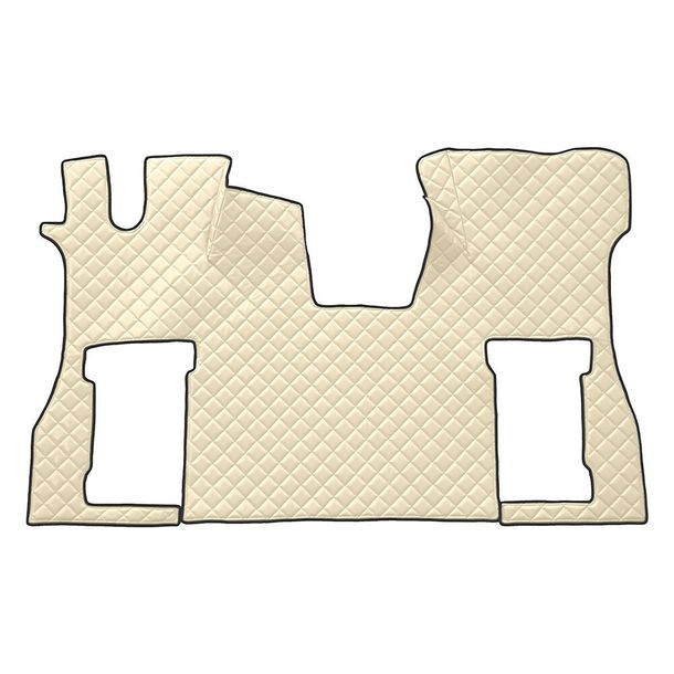 Tapis Lampa en Skeentex - Crème - compatible pour Scania Série S 7 - Nouvelle Génération (11/16>) sans tunnel, siège passager pneumatique