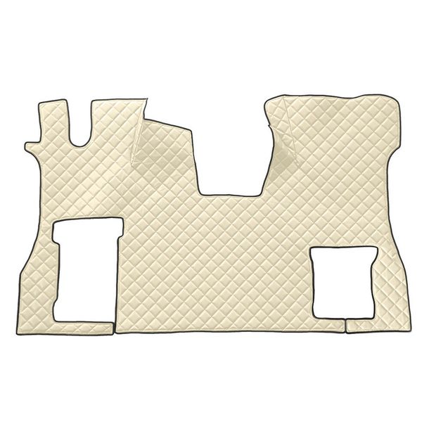 Lampa Floor Mat made of Skeentex - Beige - compatible with Scania S Series 7 - New Generation (11/16>) no tunnel, passenger seat foldable