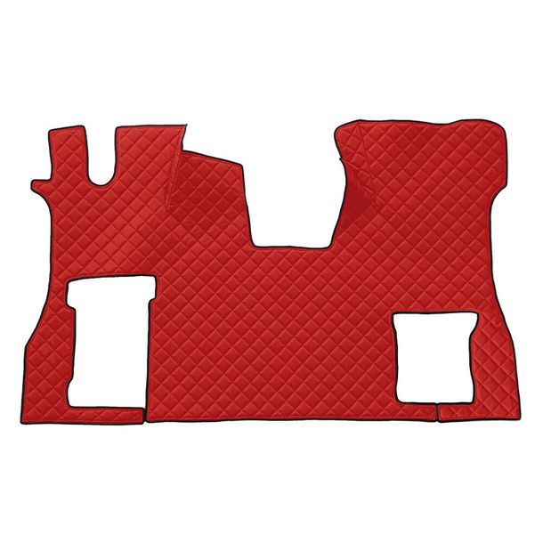 Alfombra Lampa de Skeentex - Roja - compatible para Scania Serie S 7 - Nueva Generación (11/16>) sin túnel, asiento de pasajero plegable