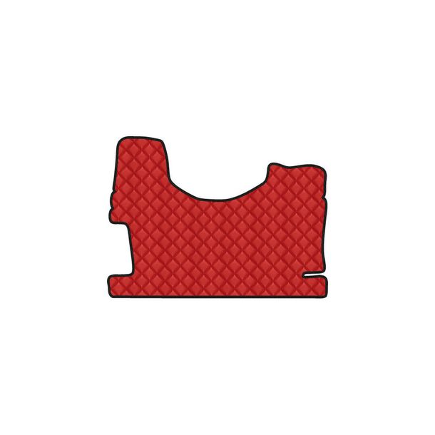 Moquette Lampa en Skeentex - Rouge - compatible pour Mercedes Actros MP3 (06/08>12/13) tunnel haut