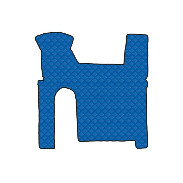 Tappeto Lampa in Skeentex - Blu - compatibile per Man TGX (09/07>12/16) manuale, 2 cassetti