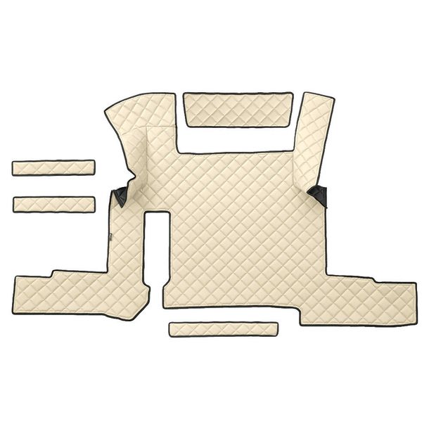 Lampa Floor Mat made of Skeentex - Cream - compatible with Man TGX (01/17>06/20) automatic, 1 drawer