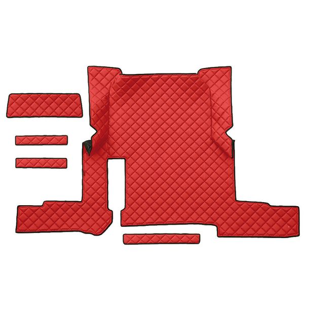 Tappeto Lampa in Skeentex - Rosso - compatibile per Man TGX (01/17>06/20) automatico, 2 cassetti