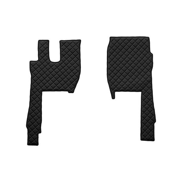 Tappetini Lampa, coppia in Skeentex - Nero - compatibili per Ford F-Max (10/18>)