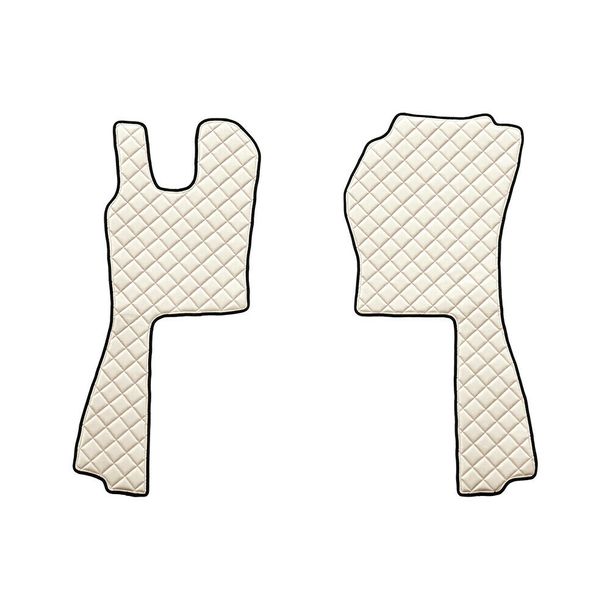 Floor Mat Lampa, pair from Skeentex - Cream - compatible with Scania G Series 5 (03/04>08/09) automatic - Scania G Series 6 (09/09>08/13) automatic - Scania G Series 6 - Streamline (09/13>12/17) automatic