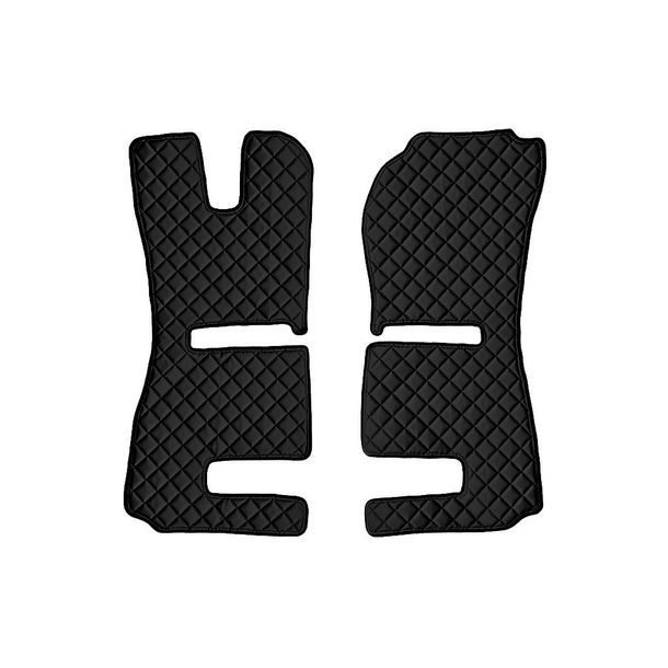 Vloermat Lampa, set van 2 van Skeentex - Zwart - geschikt voor Scania R Serie 6 - Streamline (01/15>12/17) automatisch, handgeschakeld, Recaro stoelen, pneumatische passagiersstoel - Scania R Serie 6 - Streamline (09/13>12/14) automatisch, 