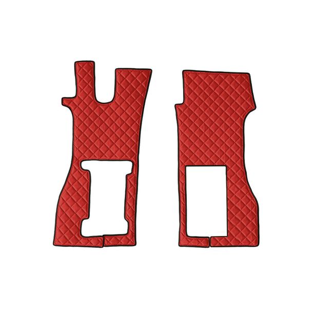 Lampa Mat, pair made of Skeentex - Red - compatible with Scania R Series 7 - New Generation (11/16>) pneumatic passenger seat