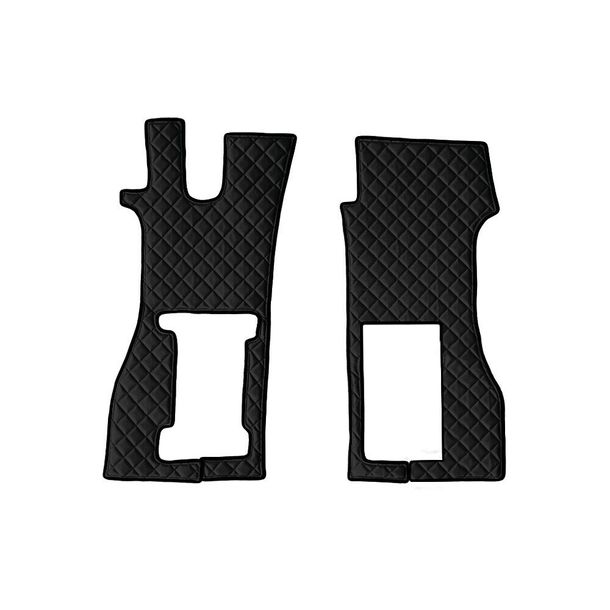 Floor Mat Lampa, pair made of Skeentex - Black - compatible with Scania R Series 7 - New Generation (11/16>) pneumatic passenger seat