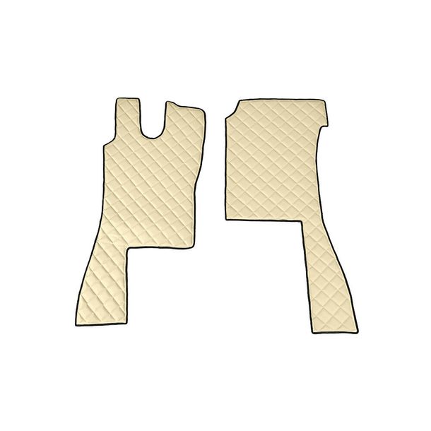 Moquette Lampa, paire en Skeentex - Crème - compatible pour Scania Série L 4 (02/95>09/04)