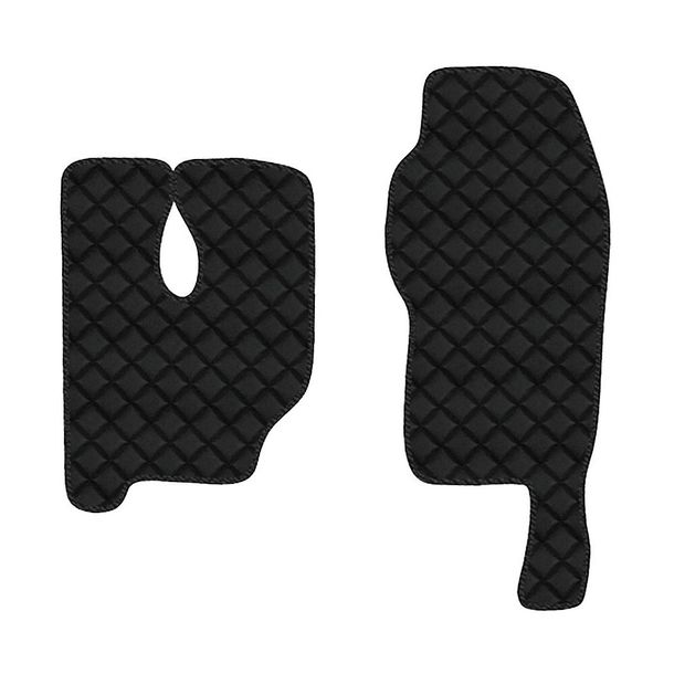 Tappetini Lampa, coppia in Skeentex - Nero - compatibili per Mercedes Actros MP3 (06/08>12/13) high tunnel