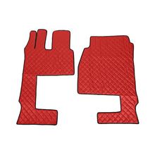 Teppich Lampa , ein paar aus Skeentex - Rot - kompatibel für Mercedes Actros MP4 (09/11>09/19) wide cab, passenger seat foldable - Mercedes Actros MP5 (10/19>) wide cab, passenger seat foldable