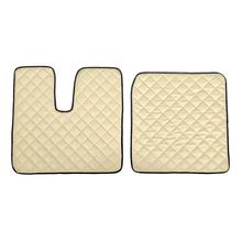 Tapis Lampa, paire en Skeentex - Panna - compatible pour Man TGX (09/12>12/16) automatique, manuel, 1 tiroir, 2 tiroirs - Man TGX (09/07>08/12) automatique, manuel, 1 tiroir, 2 tiroirs