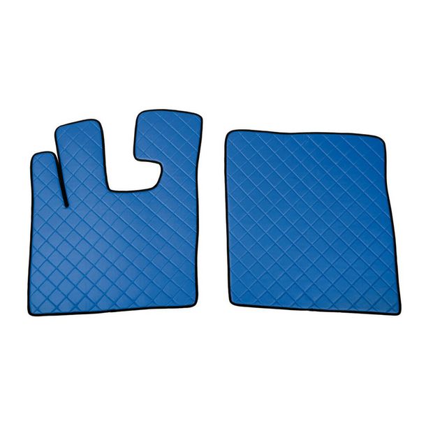 Floor Mat Lampa, pair from Skeentex - Blue - compatible for Daf XF 105 (02/04>12/14) automatic, manual, with Webasto, without Webasto