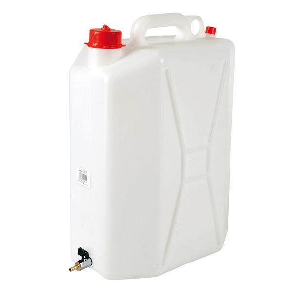 Canister Lamp, Polyethylene with Metal Tap - 25 L - Vertical