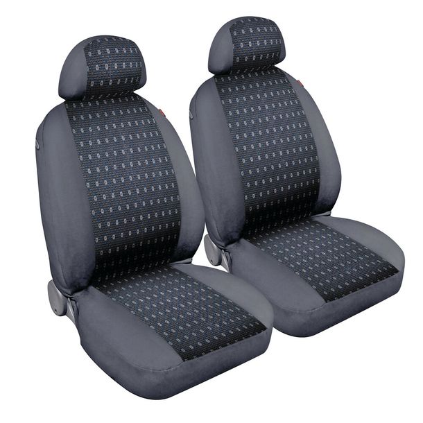 Fundas de asiento Lampa Par - Fundas de asiento delanteras de Jacquard - Azul