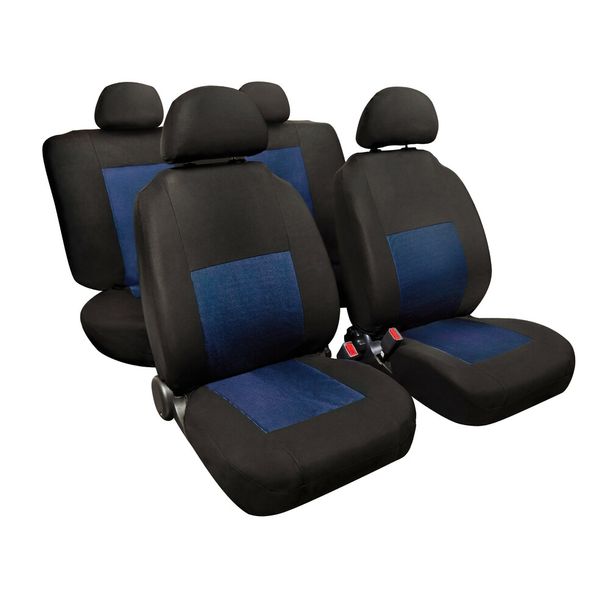 Sport, Set gecoördineerde bekledingen van Jacquard - Blauw/Zwart