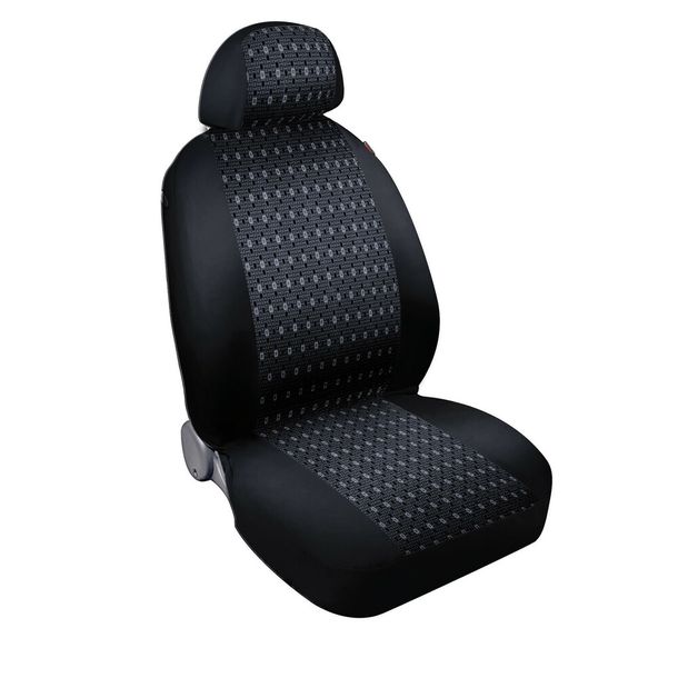 Square, Set koordinierte Bezüge aus Jacquard - Schwarz