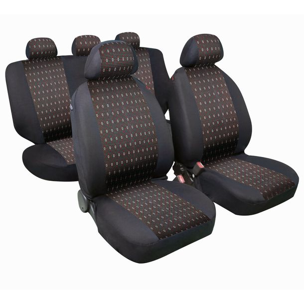 Square, Set coordinated covers from Jacquard - Red