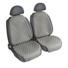 Venecia, Par de tapicerías de asiento de poliéster-lino Tekno nuevo para asientos delanteros - Gris