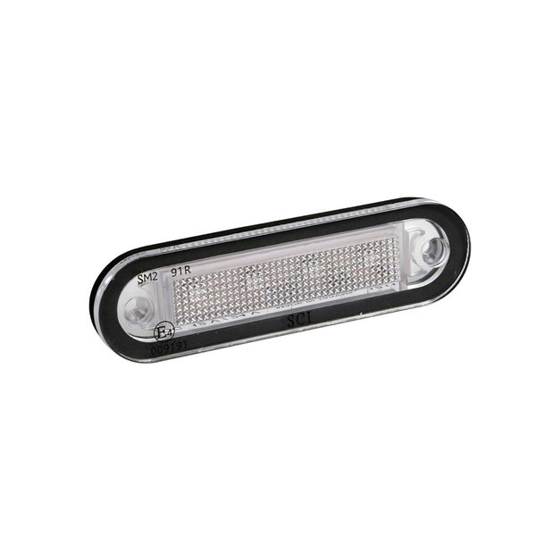 Premium, Light with 4 LEDs, Flush Mount, 12/24V - Orange
