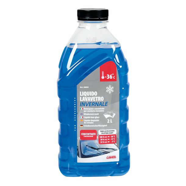 Antigelo per parabrezza -36°C Lampa 38092 Liquido lavavetri invernale Auto Detergente per parabrezza 2000ml