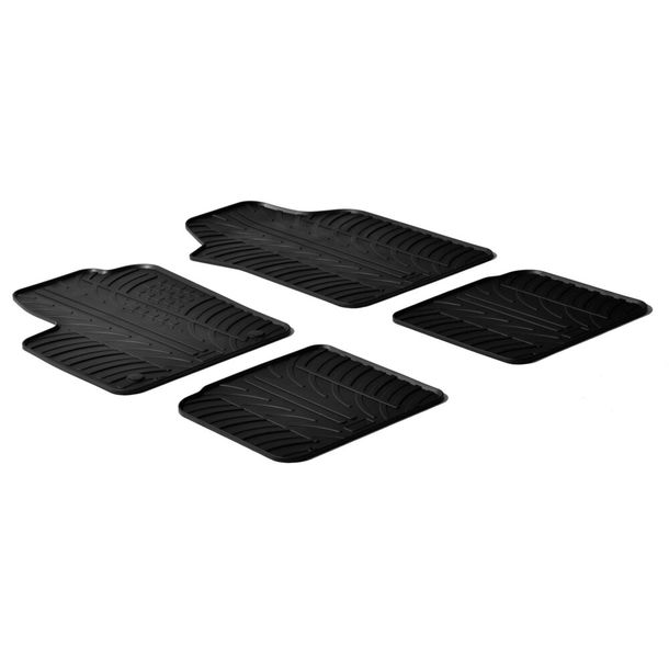 Lampa Rubber Floor Mats, Custom-Made, Compatible with Lancia Ypsilon 5p (06/11>)