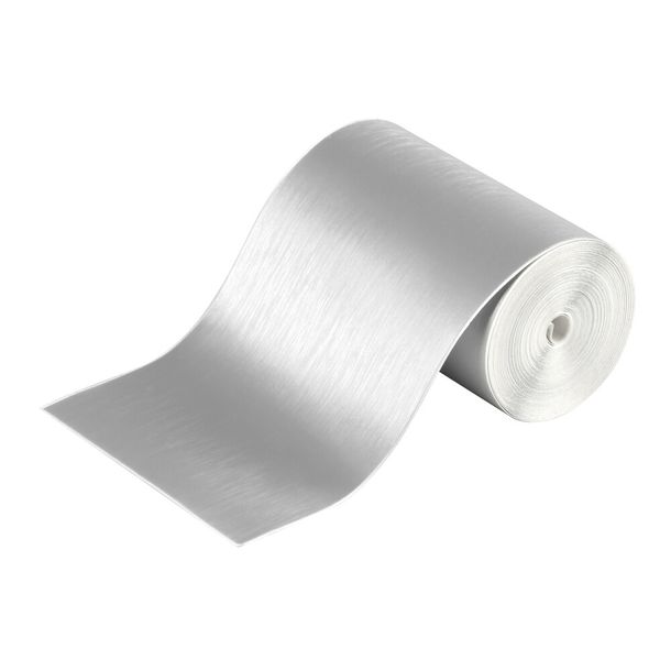 Escudo, lámina de protección superadhesiva - aluminio cepillado